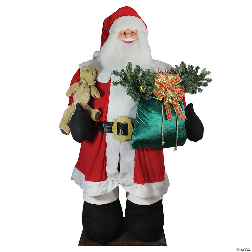 Northlight 8' LED Pre-Lit Musical Inflatable Santa Claus Christmas Figure Image