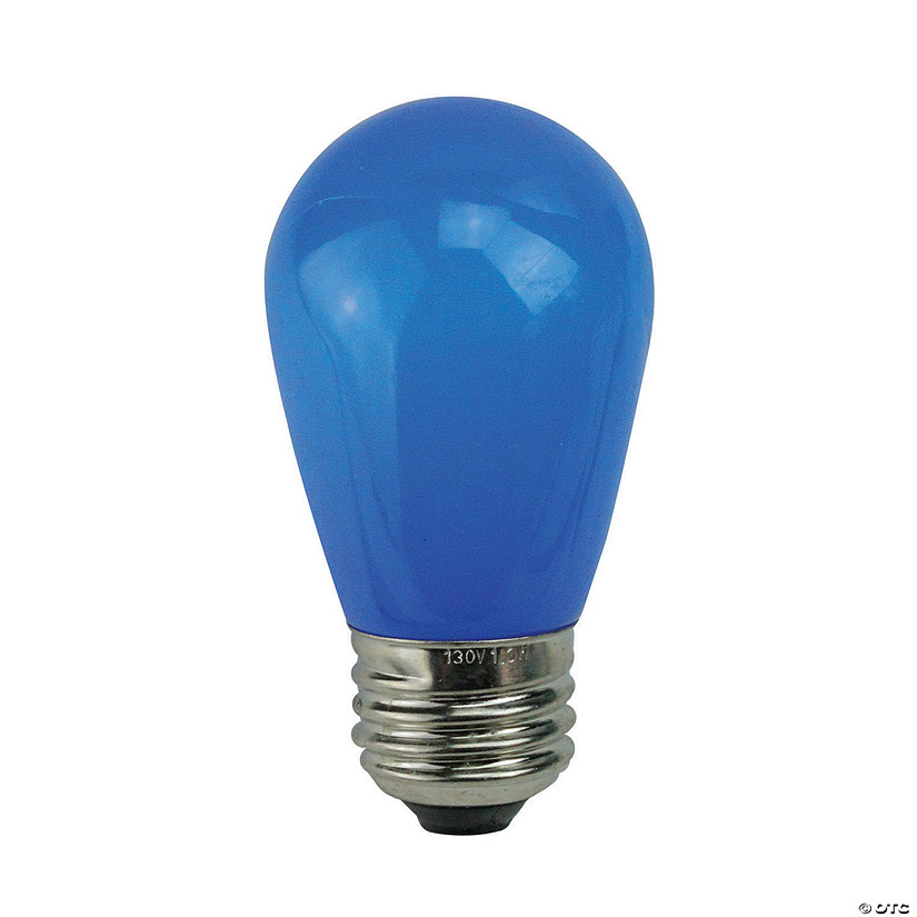 Northlight Pack of 25 Opaque LED S14 Blue Christmas Replacement Bulbs Image
