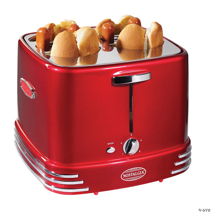 Nostalgia 4 Hot Dogs & Buns Pop-Up Toaster Image