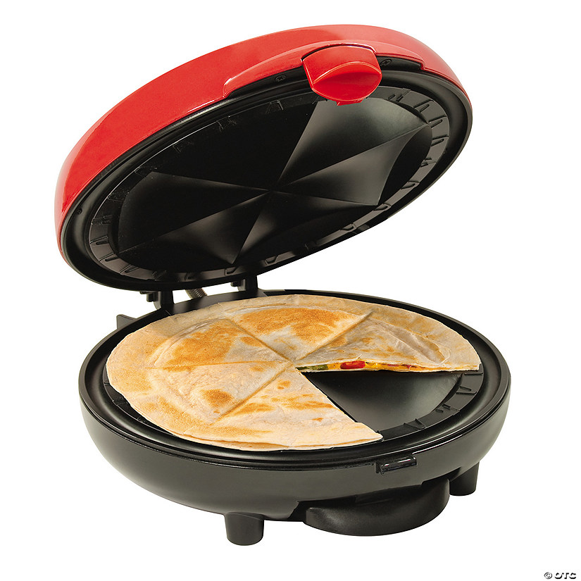 Nostalgia 6-Wedge Electric Quesadilla Maker with Extra Stuffing Latch Image