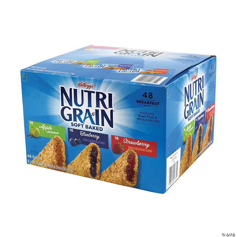 NUTRI-GRAIN Soft Baked Breakfast Bars Variety, 1.3 oz, 48 Count Image