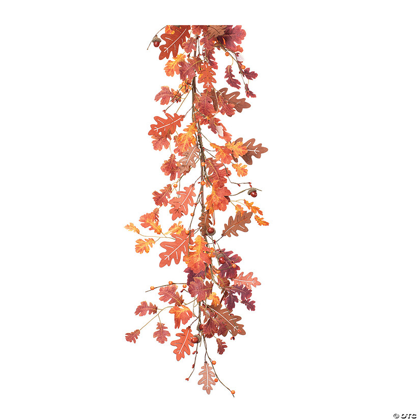 Oak Leaf Garland (Set Of 2) 5'L Polyester Image