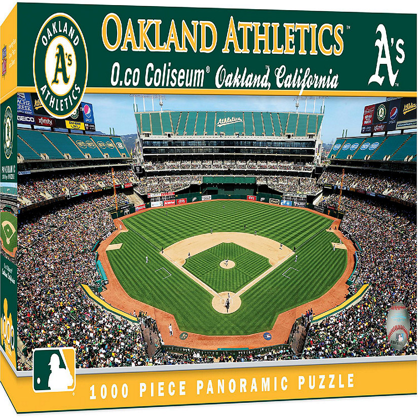 Oakland Athletics - 1000 Piece Panoramic Jigsaw Puzzle Image
