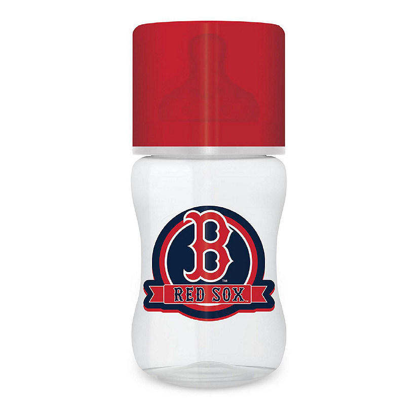 Officially Licensed Boston Red Sox MLB 9oz Infant Baby Bottle Image