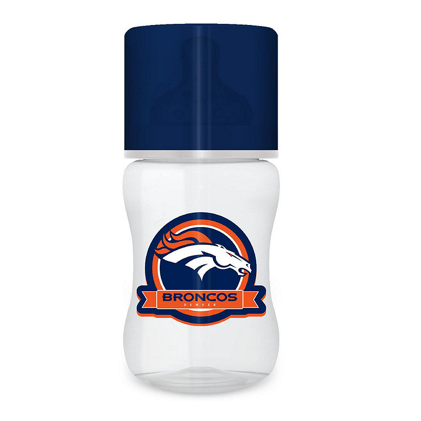 Officially Licensed Denver Broncos NFL 9oz Infant Baby Bottle Image