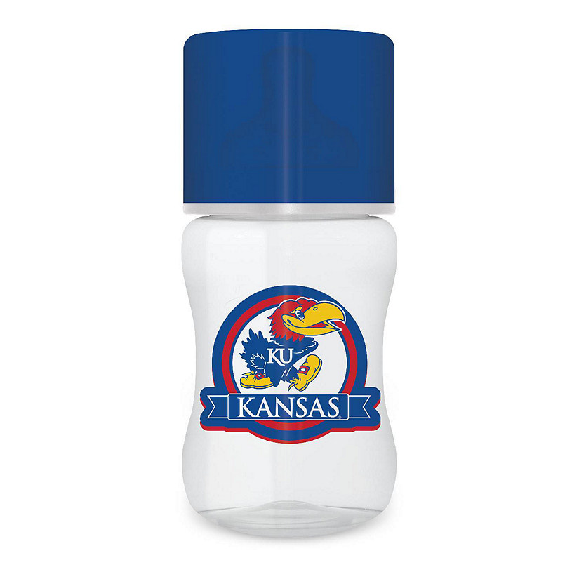 Officially Licensed Kansas Jayhawks NCAA 9oz Infant Baby Bottle Image