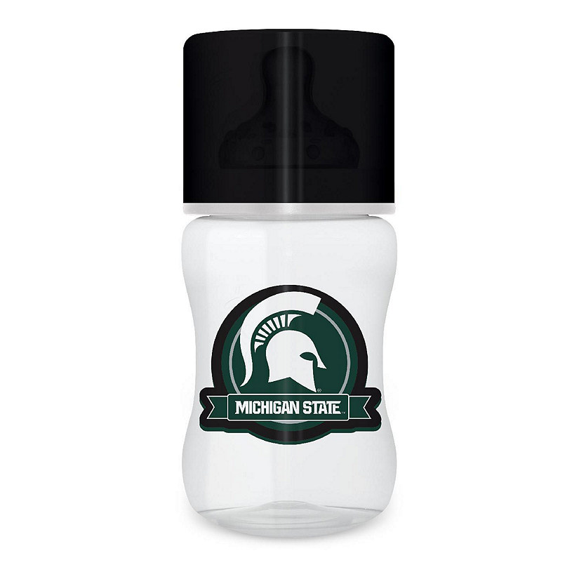 Officially Licensed Michigan State Spartans NCAA 9oz Infant Baby Bottle Image