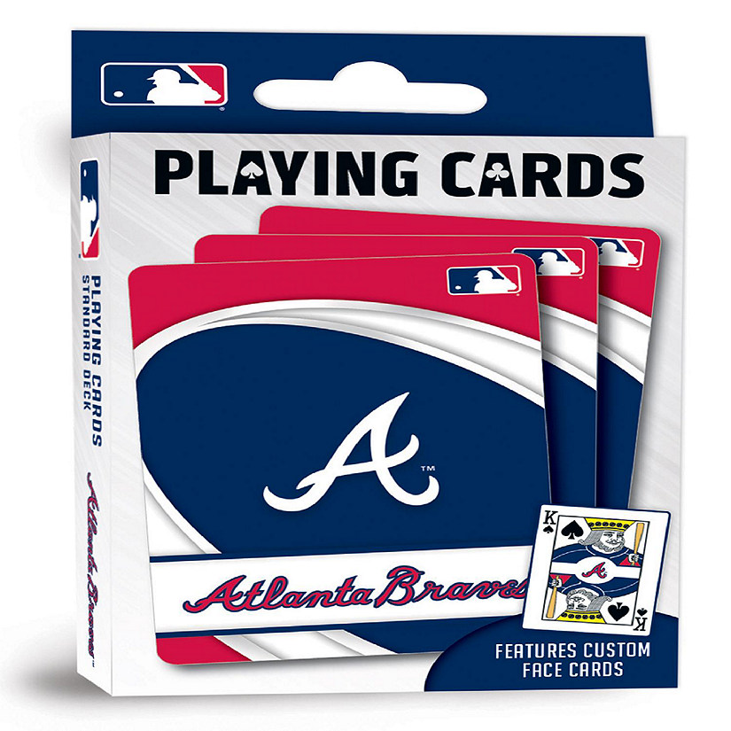Officially Licensed MLB Atlanta Braves Playing Cards - 54 Card Deck Image