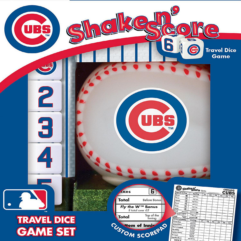 Officially Licensed MLB Chicago Cubs Shake N Score Dice Game Image