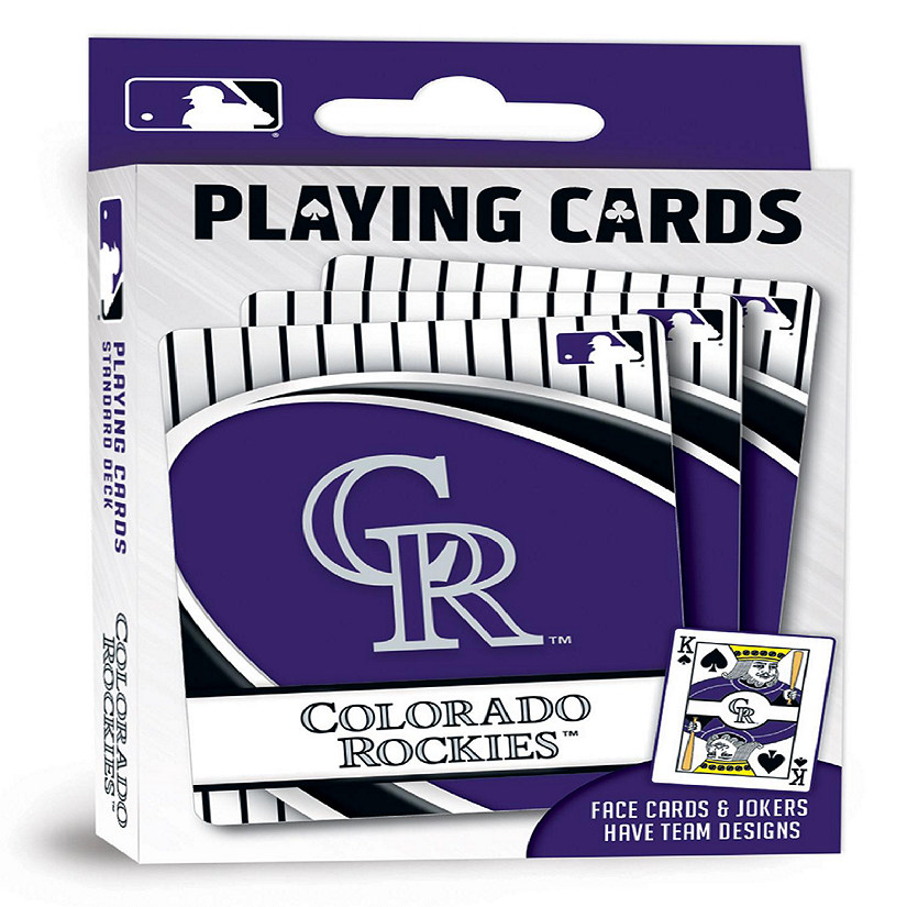 Officially Licensed MLB Colorado Rockies Playing Cards - 54 Card Deck Image