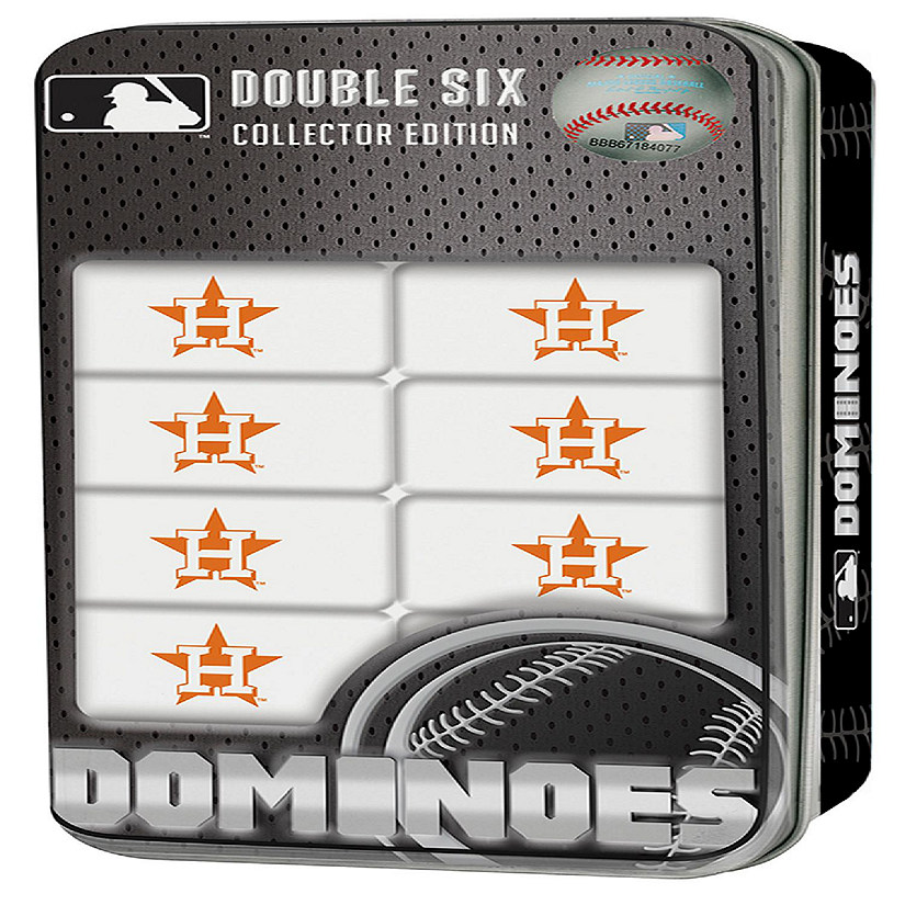Officially Licensed MLB Houston Astros 28 Piece Dominoes Game Image