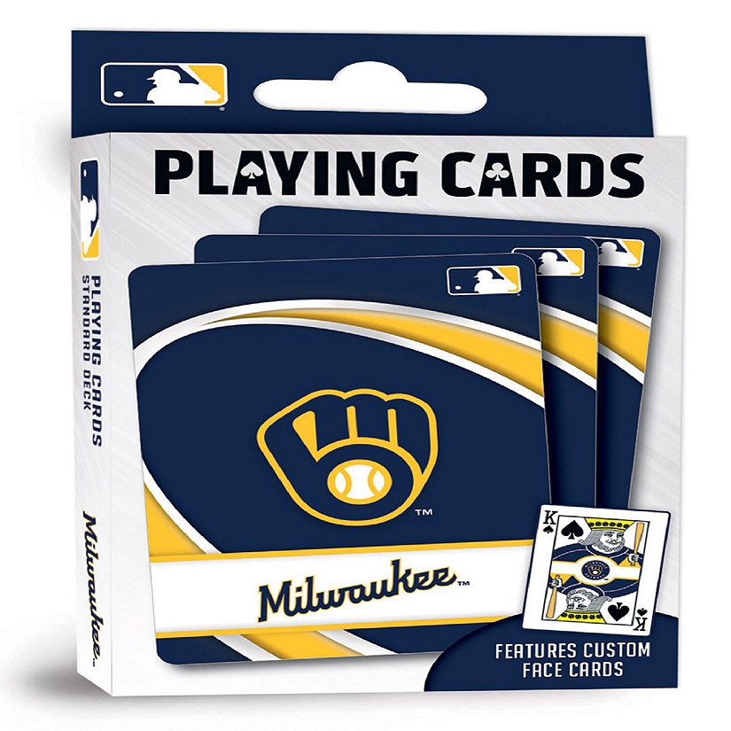 Officially Licensed MLB Milwaukee Brewers Playing Cards - 54 Card Deck Image