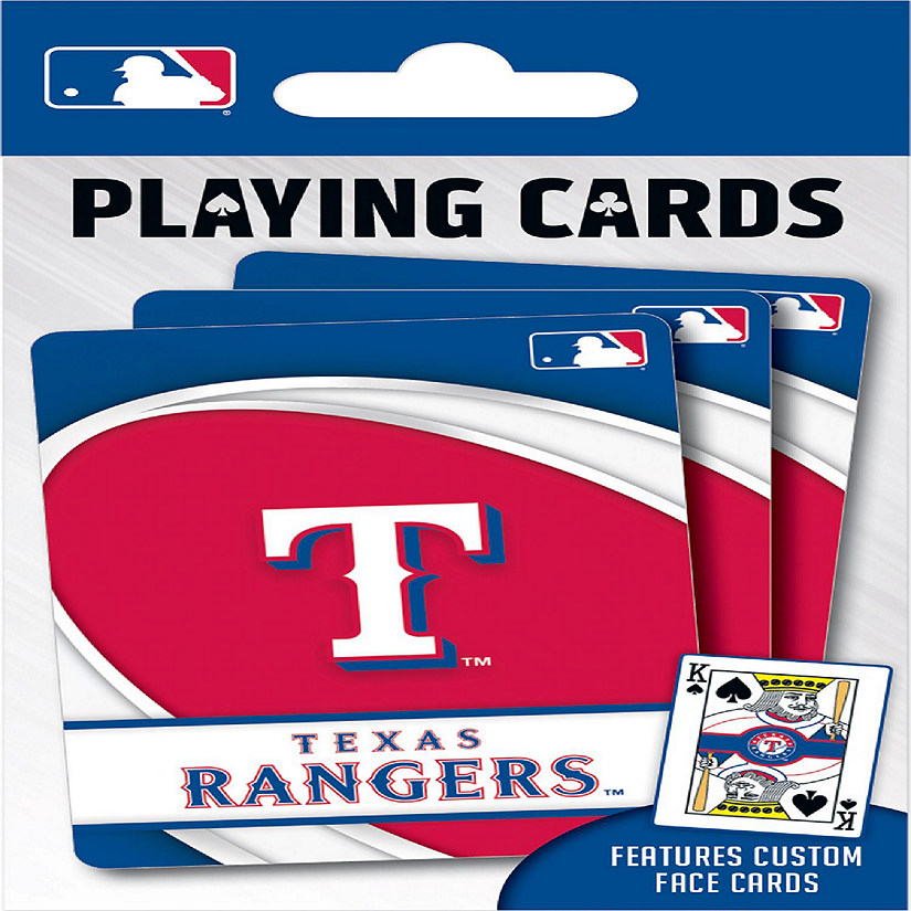 Officially Licensed MLB Texas Rangers Playing Cards - 54 Card Deck Image