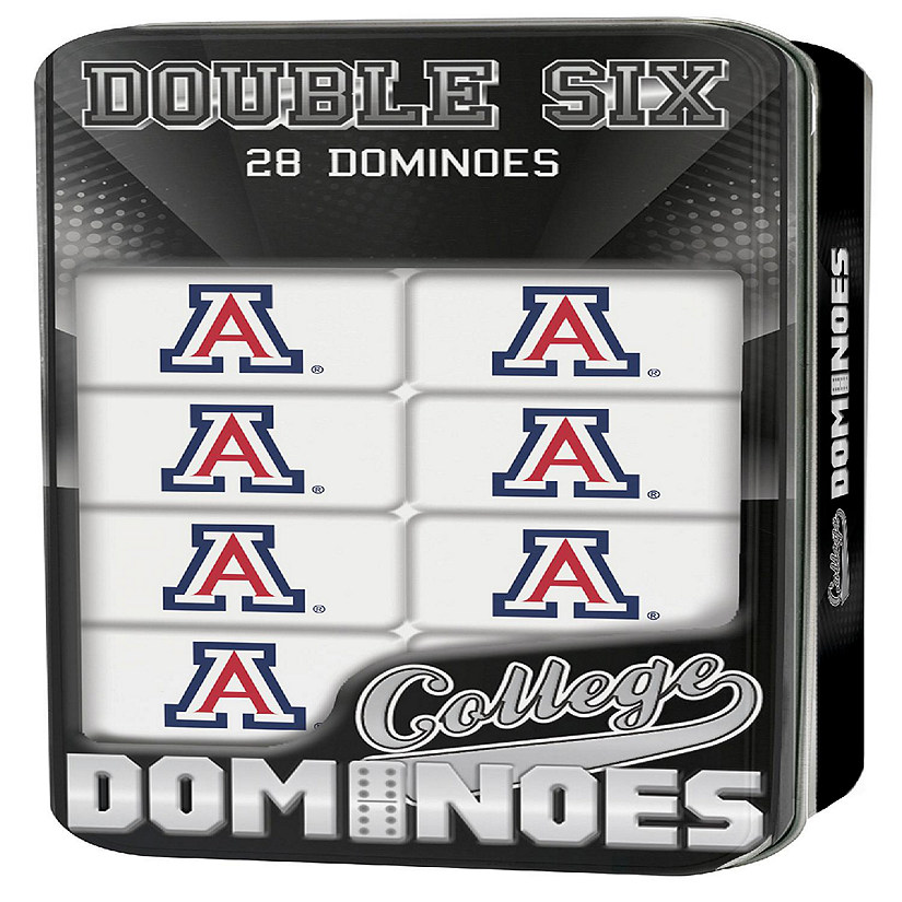 Officially Licensed NCAA Arizona Wildcats 28 Piece Dominoes Game Image