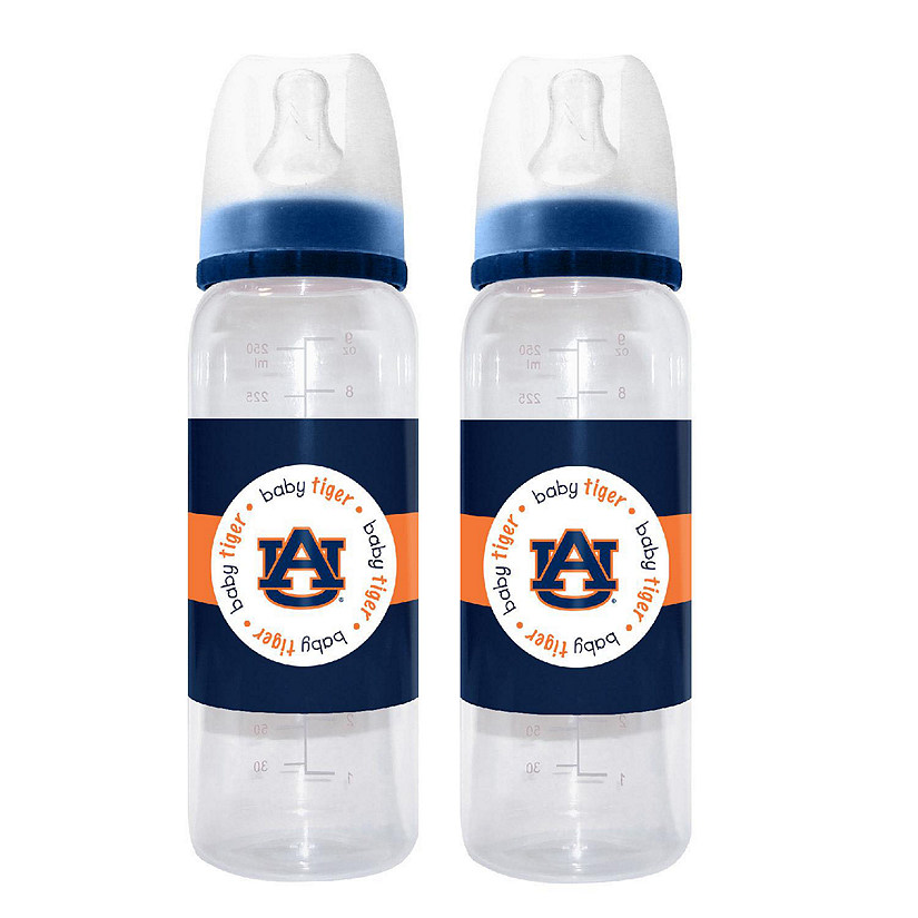 Officially Licensed NCAA Auburn Tigers 9oz Infant Baby Bottle 2 Pack Image