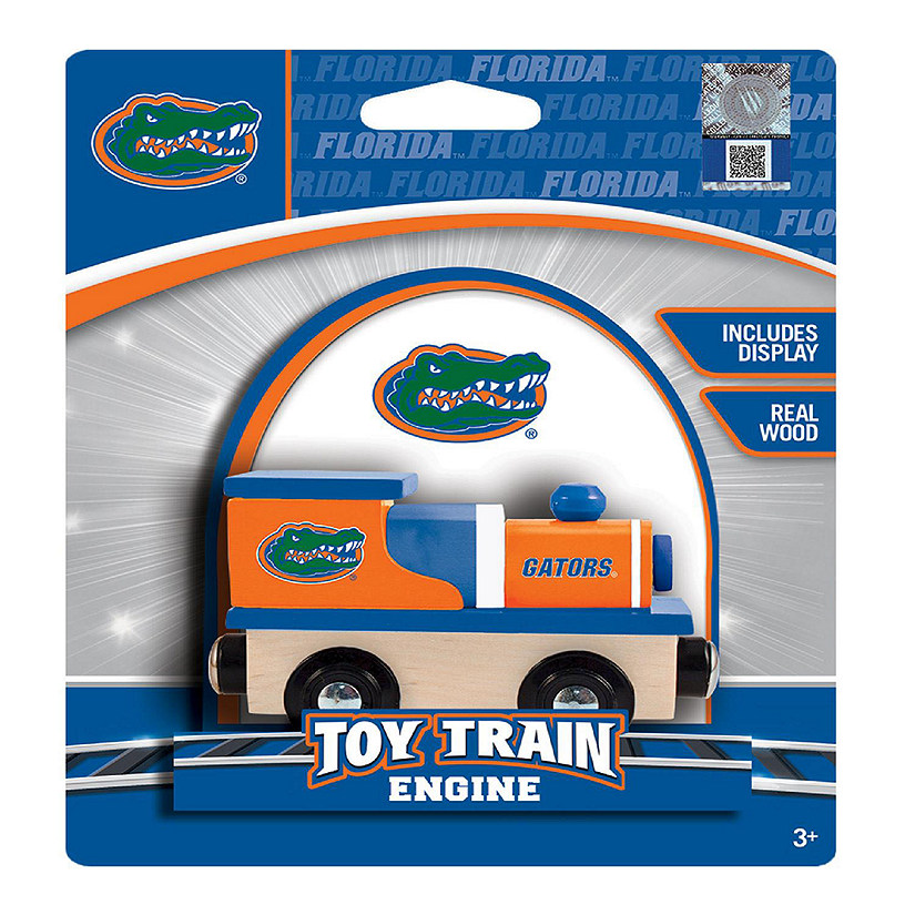 Officially Licensed NCAA Florida Gators Wooden Toy Train Engine For Kids Image