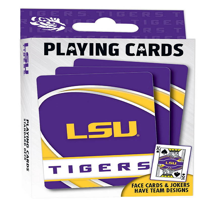 Officially Licensed NCAA LSU Tigers Playing Cards - 54 Card Deck Image