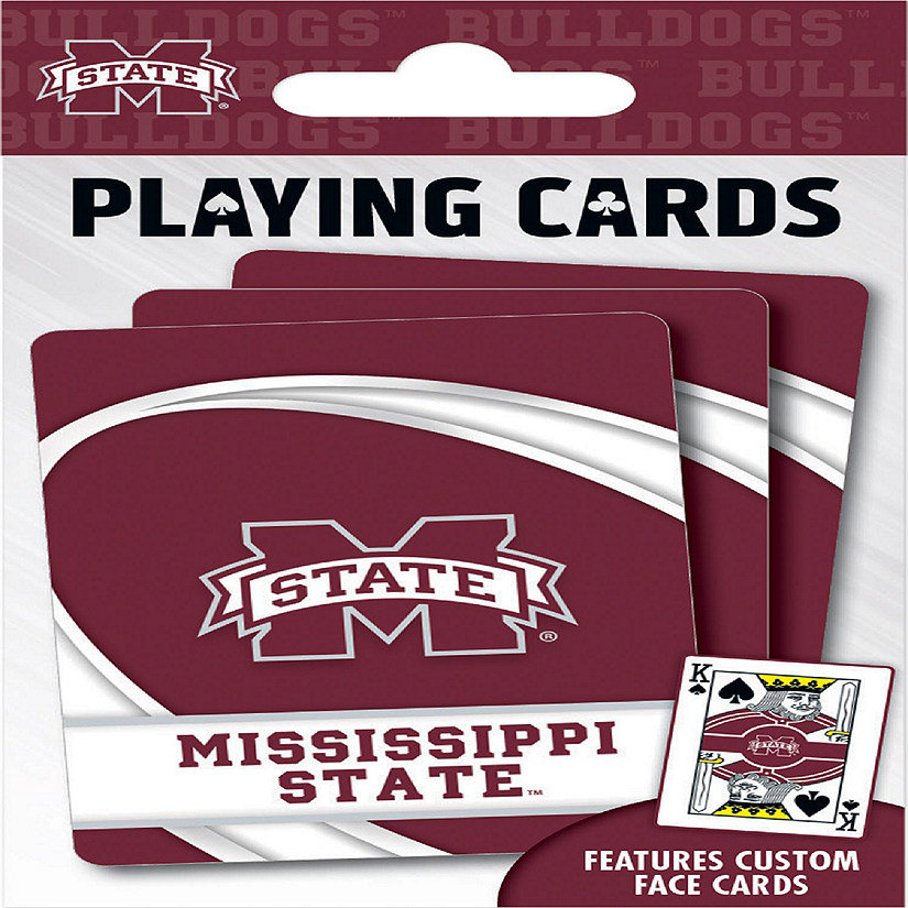 Officially Licensed NCAA Mississippi State Bulldogs Playing Cards - 54 Card Deck Image