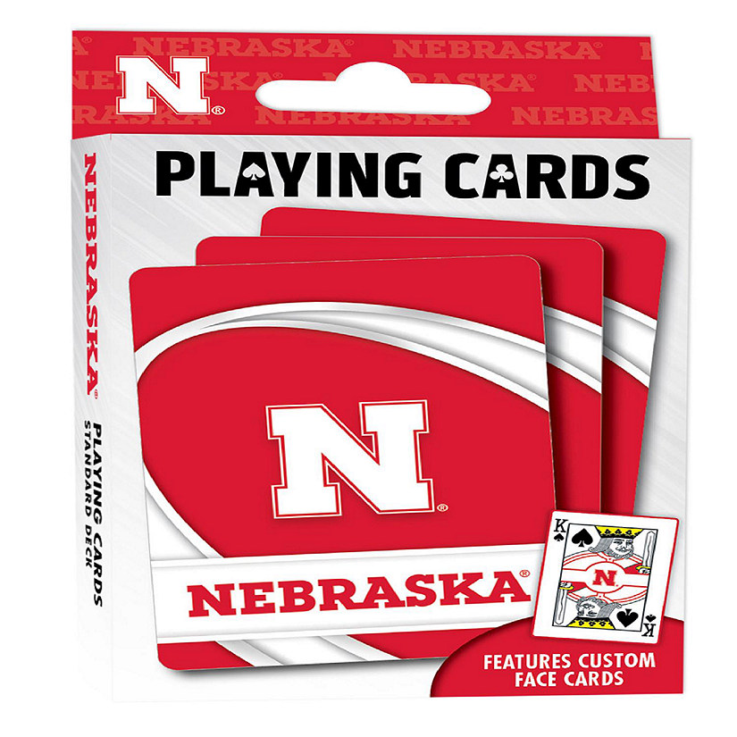 Officially Licensed NCAA Nebraska Cornhuskers Playing Cards - 54 Card Deck Image