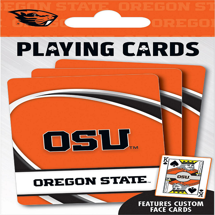 Officially Licensed NCAA Oregon State Beavers Playing Cards - 54 Card Deck Image