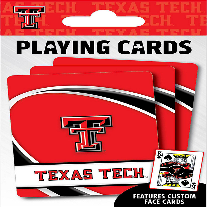 Officially Licensed NCAA Texas Tech Red Raiders Playing Cards - 54 Card Deck Image