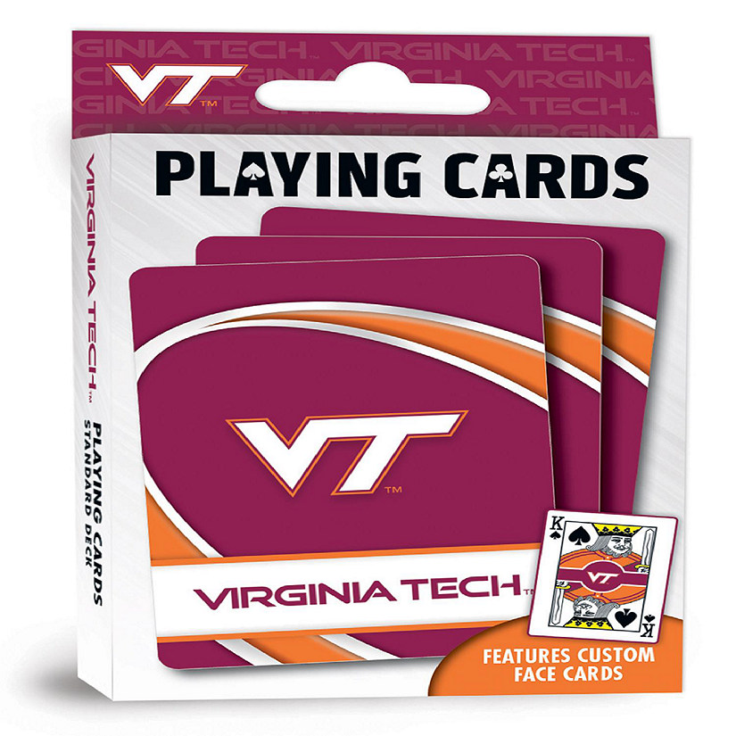 Officially Licensed NCAA Virginia Tech Hokies Playing Cards - 54 Card Deck Image