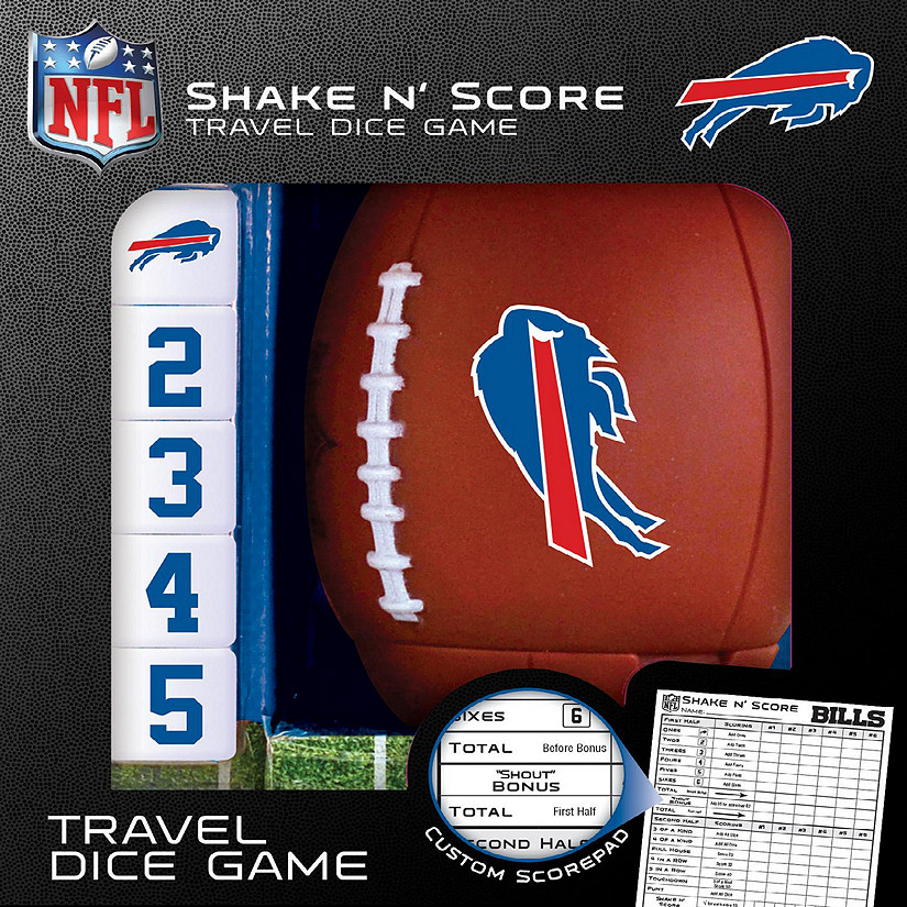 Officially Licensed NFL Buffalo Bills Shake N Score Dice Game Image