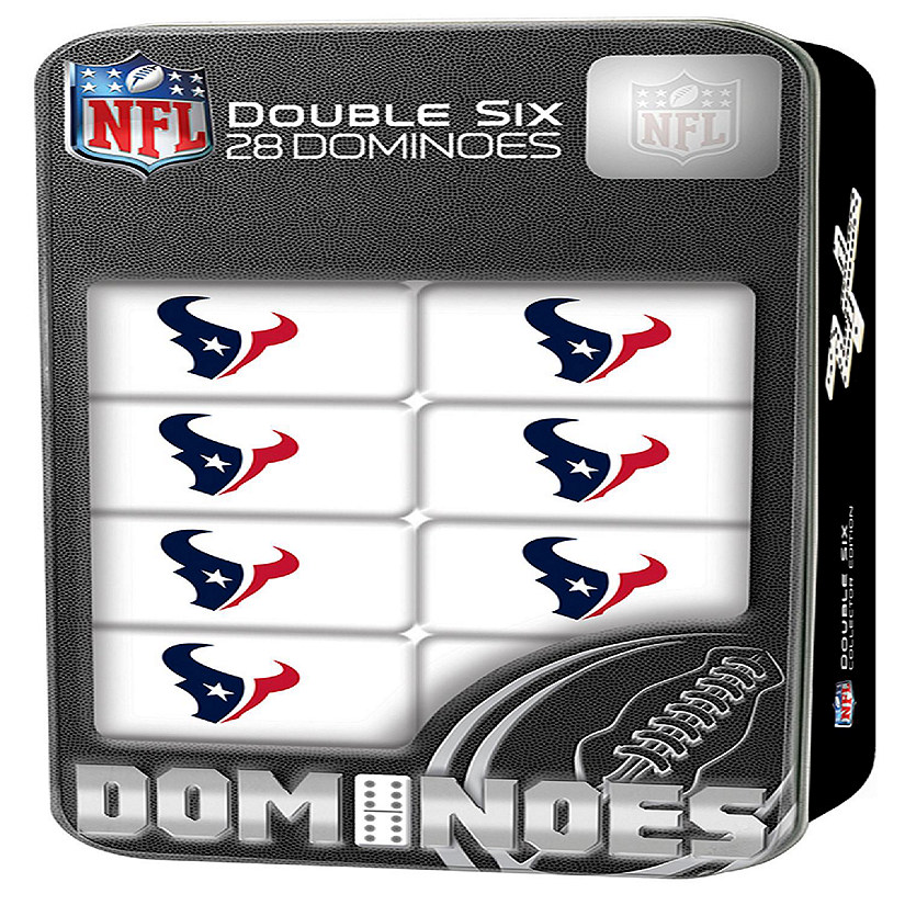 Officially Licensed NFL Houston Texans 28 Piece Dominoes Game Image