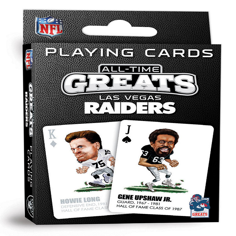 Officially Licensed NFL Las Vegas Raiders Playing Cards - 54 Card Deck Image