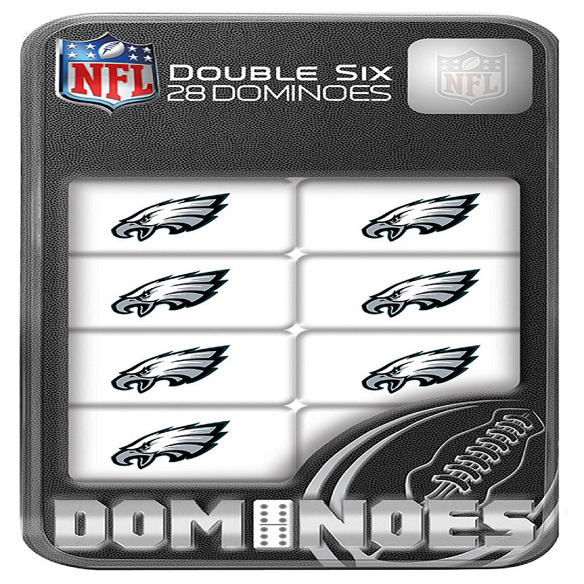 Officially Licensed NFL Philadelphia Eagles 28 Piece Dominoes Game Image