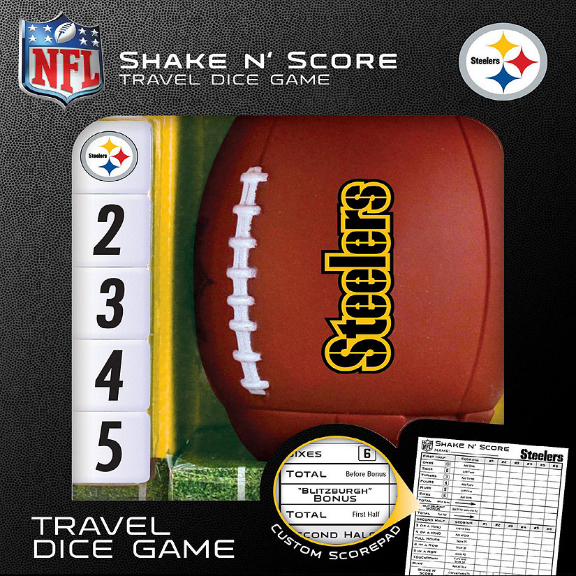 Officially Licensed NFL Pittsburgh Steelers Shake N Score Dice Game Image
