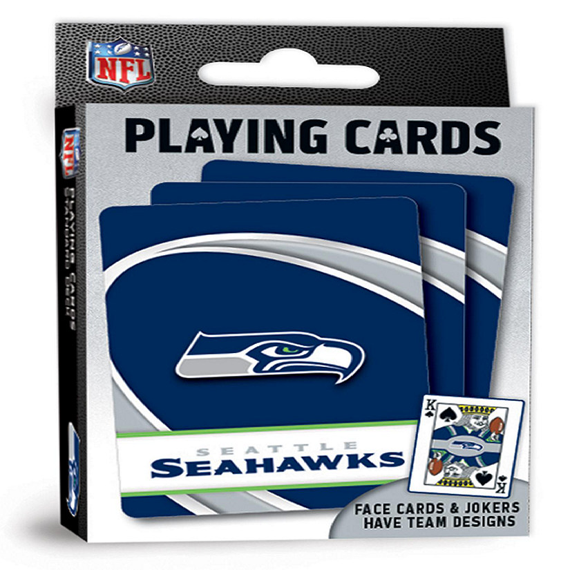 Officially Licensed NFL Seattle Seahawks Playing Cards - 54 Card Deck Image