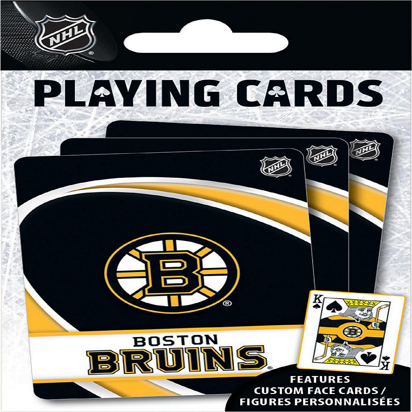 Officially Licensed NHL Boston Bruins Playing Cards - 54 Card Deck Image