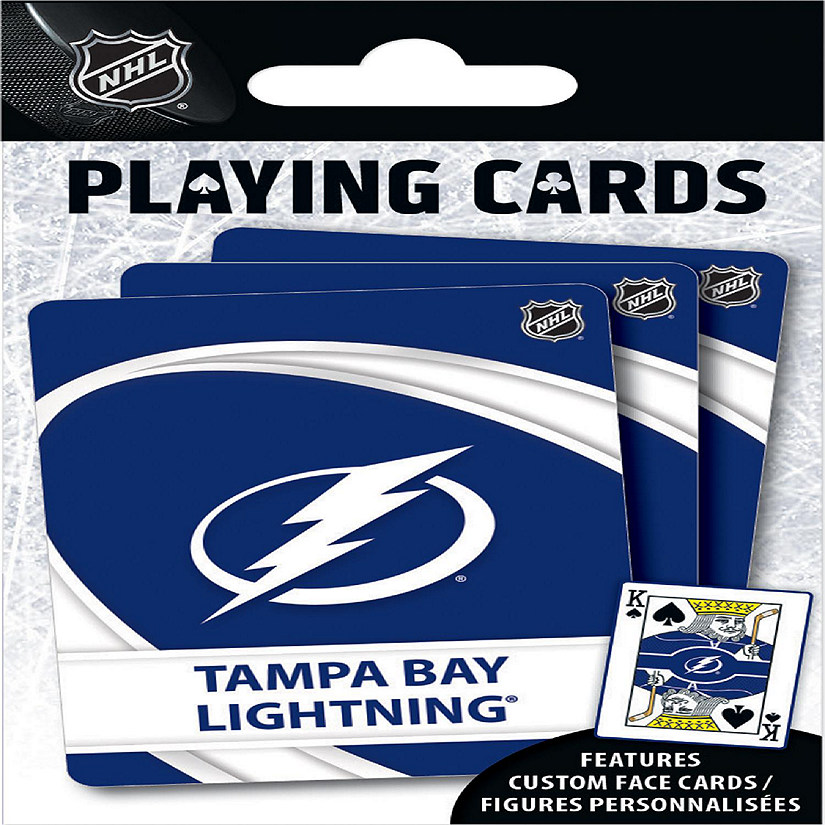 Officially Licensed NHL Tampa Bay Lightning Playing Cards - 54 Card Deck Image