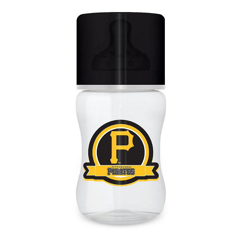 Officially Licensed Pittsburgh Pirates MLB 9oz Infant Baby Bottle Image