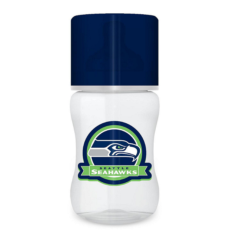 Officially Licensed Seattle Seahawks NFL 9oz Infant Baby Bottle Image