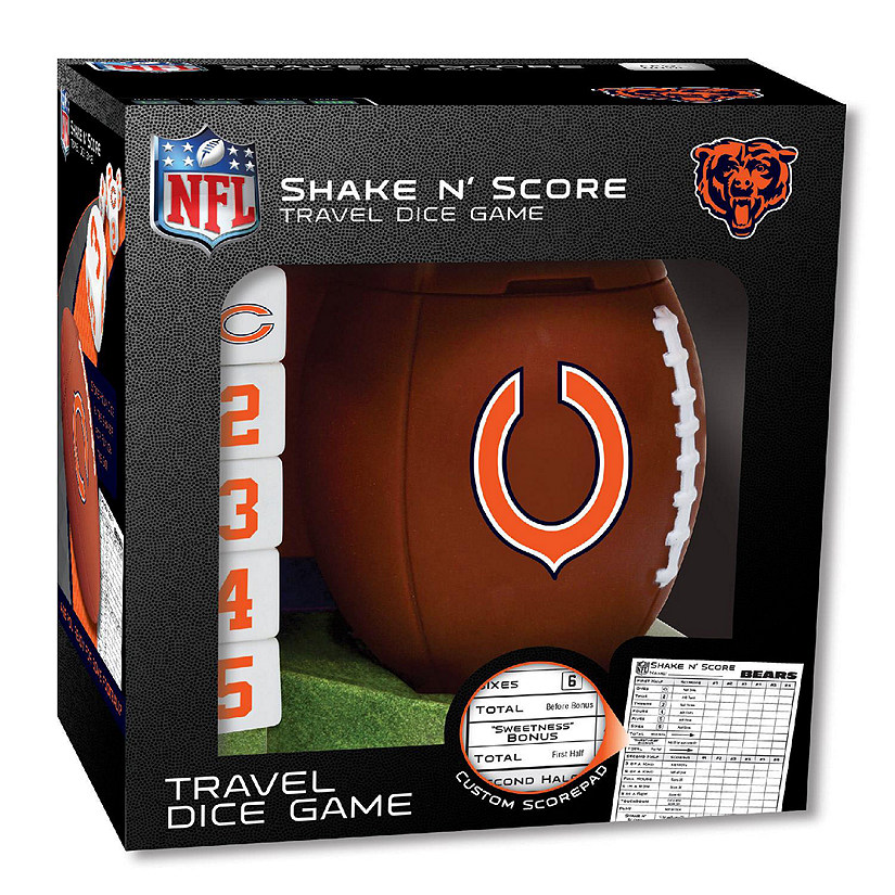 Officially Licsensed NFL Chicago Bears Shake N Score Dice Game Image