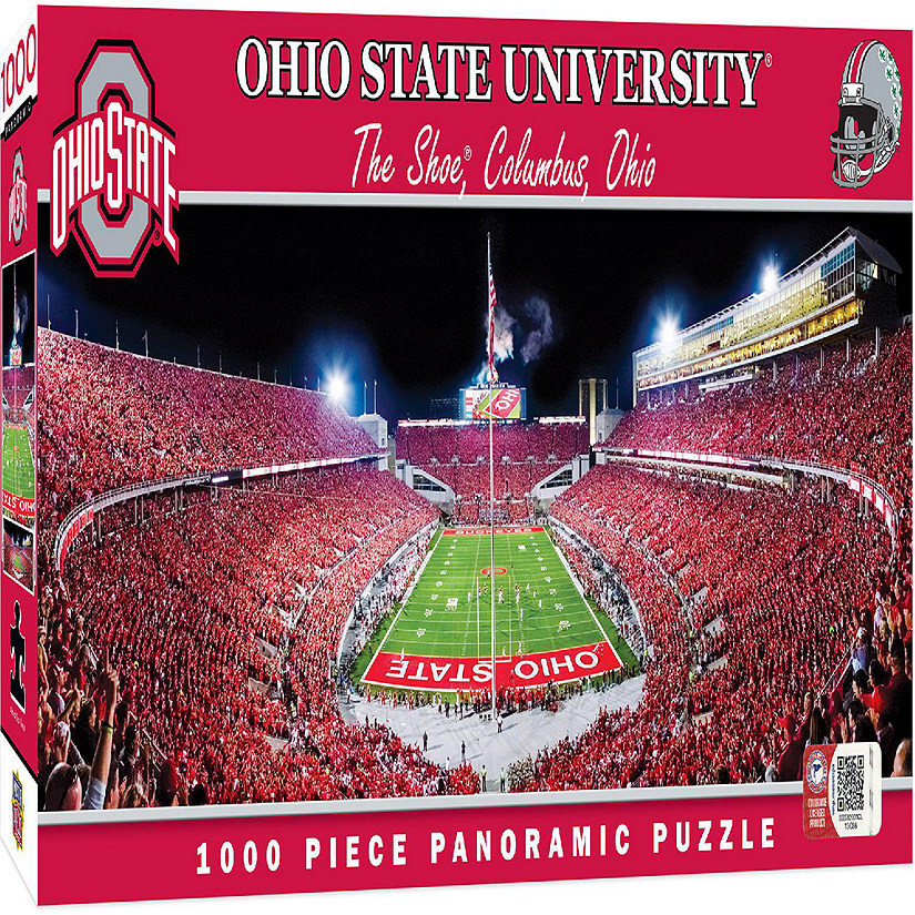 Ohio State Buckeyes - 1000 Piece Panoramic Jigsaw Puzzle - End View Image