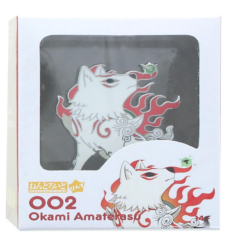Okami Amaterasu 2 Inch Enamel Nendoroid Pin Image