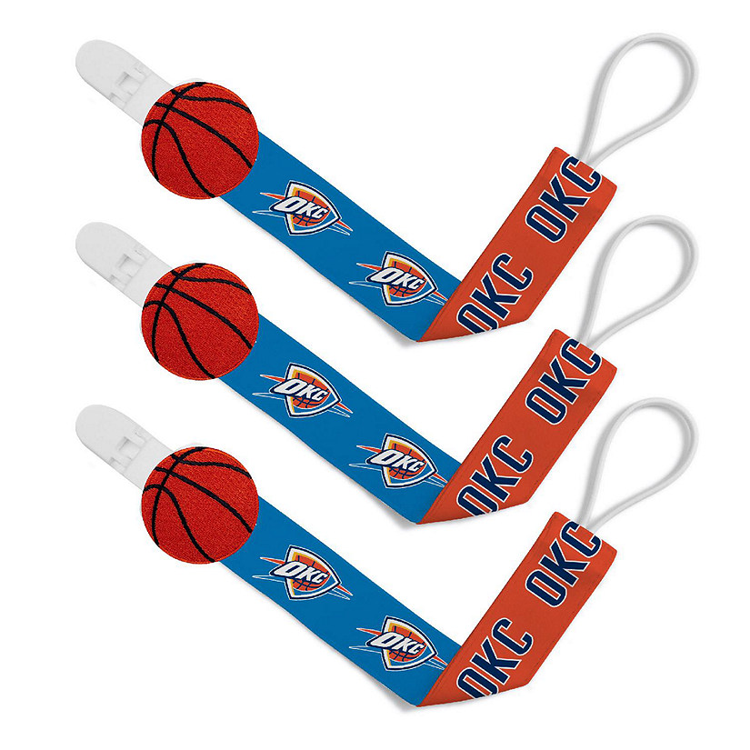 Oklahoma City Thunder - Pacifier Clip 3-Pack Image