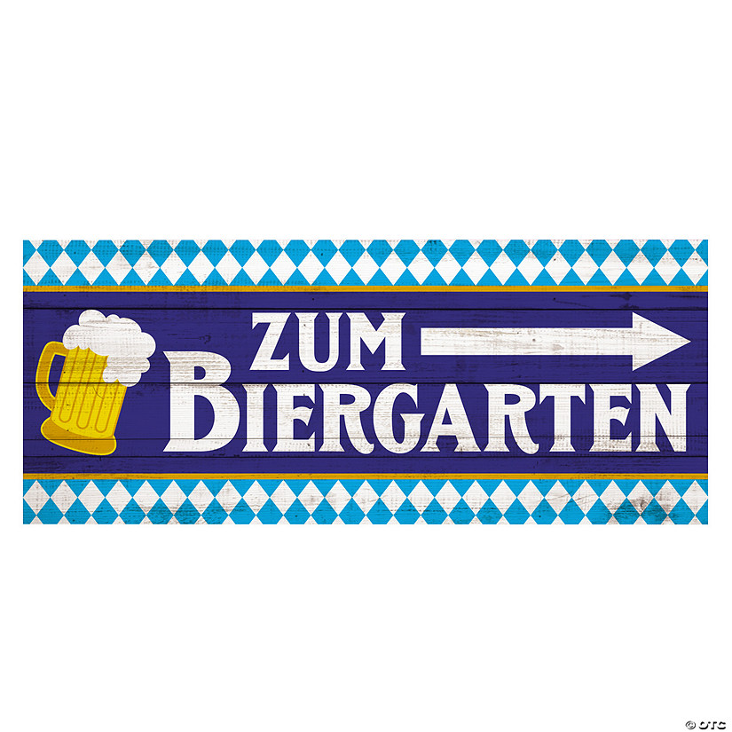 Oktoberfest Zum Biergarten Tabletop Sign Image