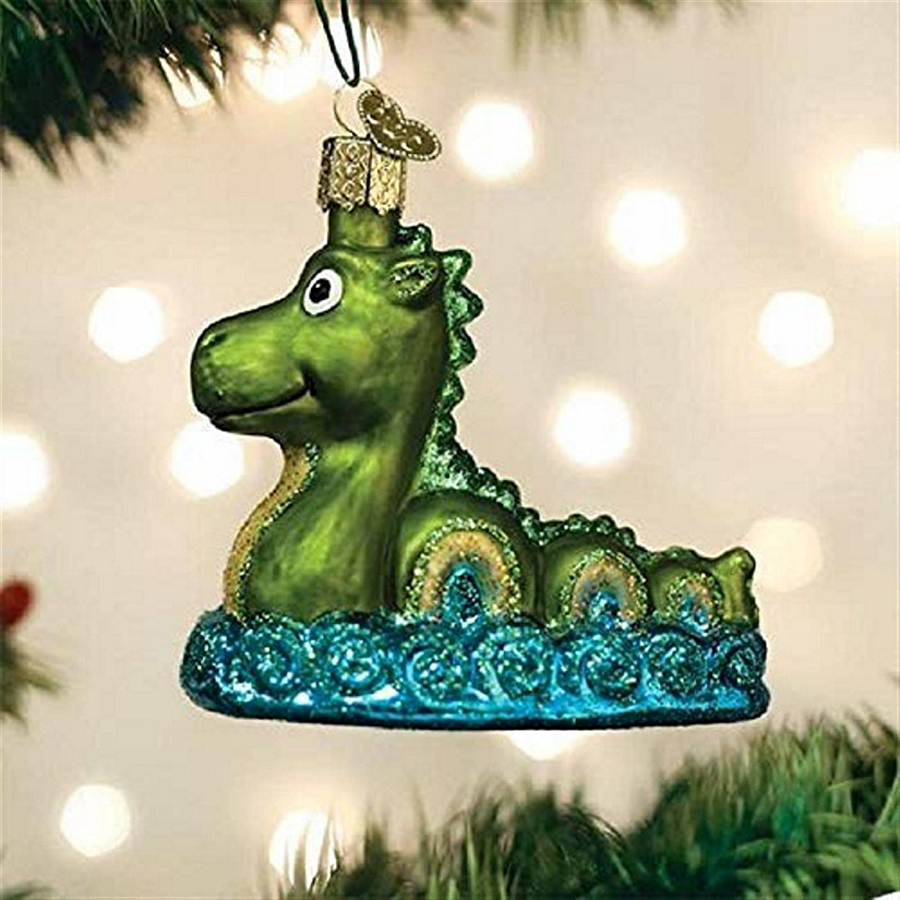 Old World Christmas 12566 Glass Blown Loch Ness Monster Ornament Image