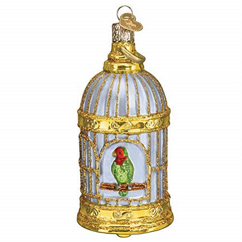 Old World Christmas #16127 Vintage Bird Cage Ornament Image
