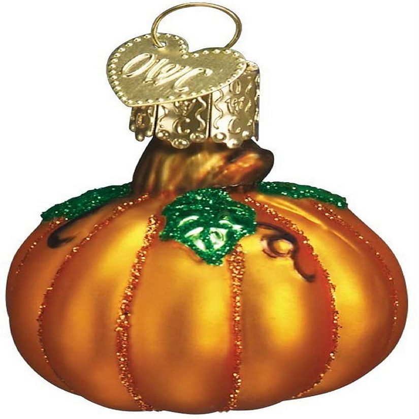 Old World Christmas 28047 Glass Blown Assorted Miniature Pumpkins Ornament Image