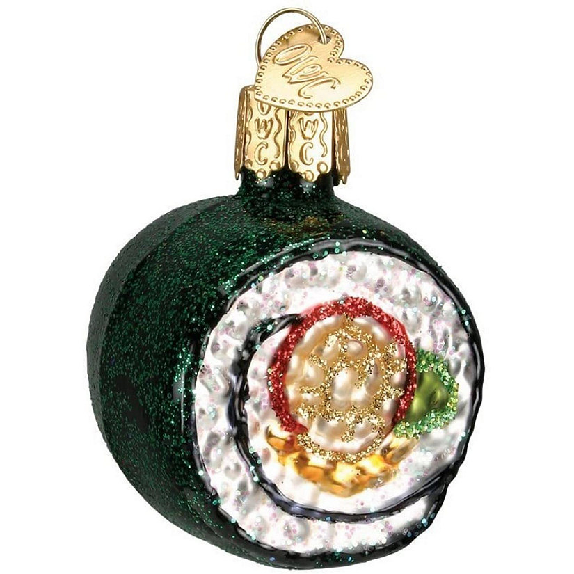 Old World Christmas #32110 Glass Blown Sushi Roll Ornament, 1.25" Image
