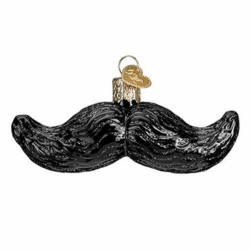 Old World Christmas 36249 Glass Blown Mustache Ornament Image