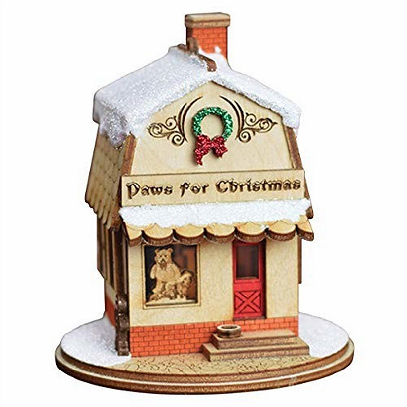 Old World Christmas 80025 Paws for Christmas Pet Shop Ornament Image