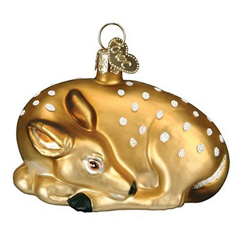 Old World Christmas Animal Collection Glass Blown Ornaments Fawn Image