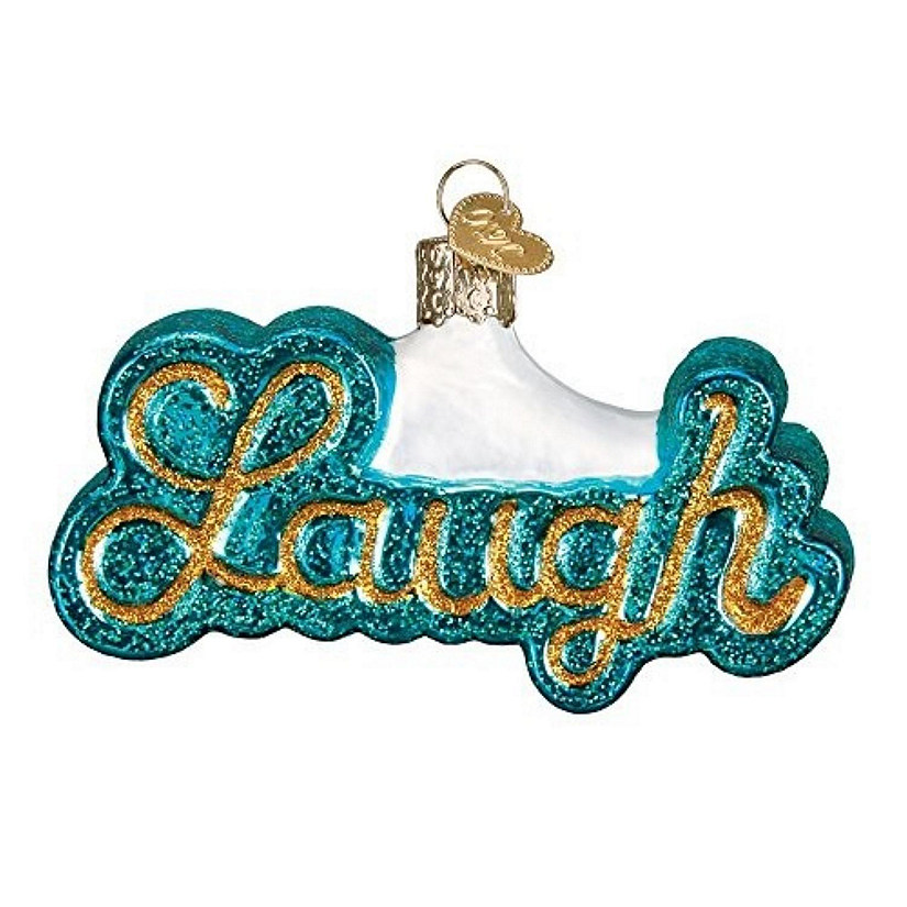 Old World Christmas Blown Glass Laugh Ornament Image
