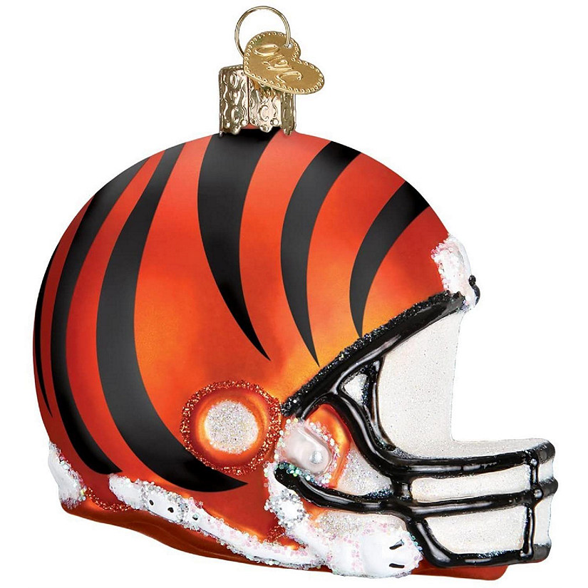 Old World Christmas Cincinnati Bengals Helmet Ornament For Christmas Tree Image
